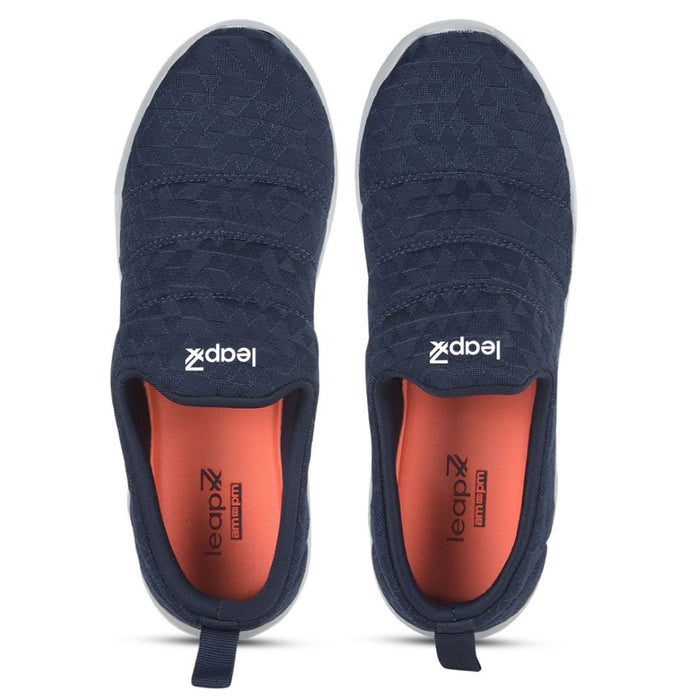 Leap7x Navy Blue Non Lacing Casual Shoes For Women AVILA-96 By Liberty