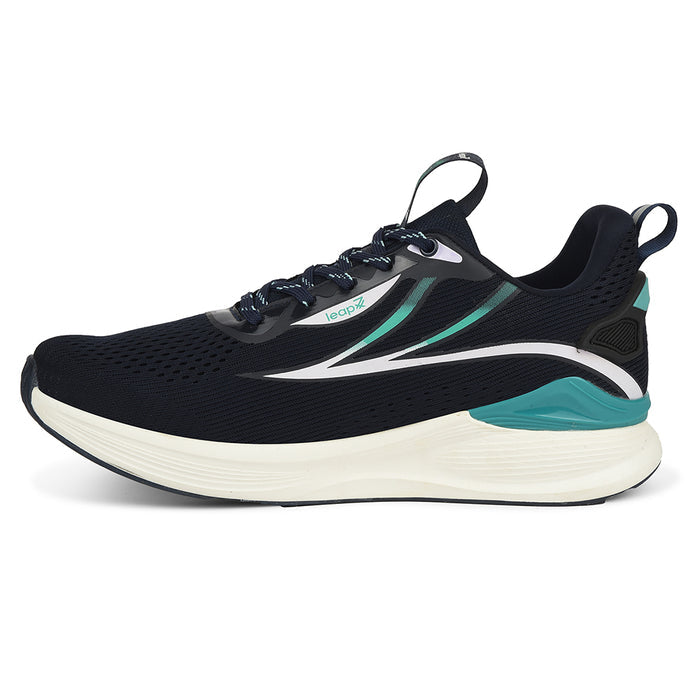 Leap7X Navy Blue Sports Lacing Running Shoes For Men Dario By Liberty