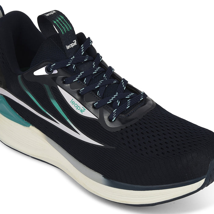 Leap7X Navy Blue Sports Lacing Running Shoes For Men Dario By Liberty