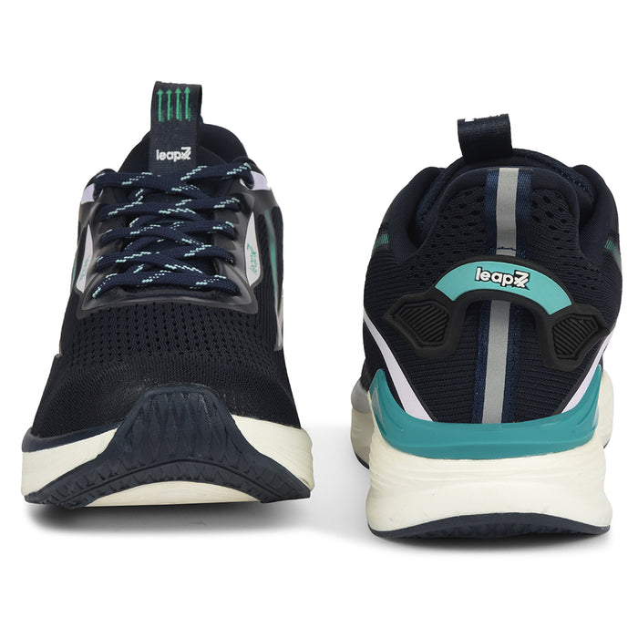 Leap7X Navy Blue Sports Lacing Running Shoes For Men Dario By Liberty