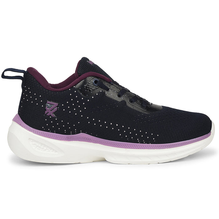 Leap7X Navy Blue Sports Lacing Running Shoes For Women Ghd 10 By Liberty