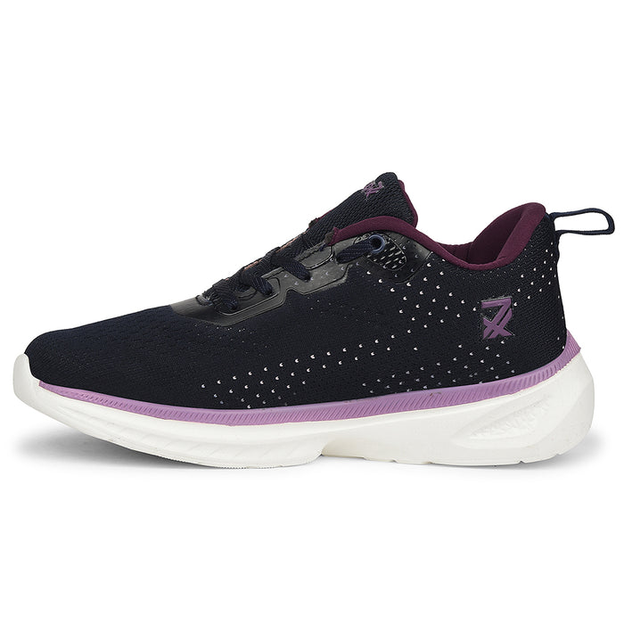 Leap7X Navy Blue Sports Lacing Running Shoes For Women Ghd 10 By Liberty