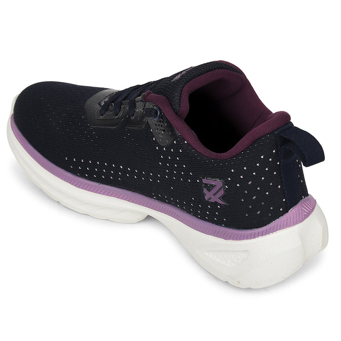 Leap7X Navy Blue Sports Lacing Running Shoes For Women Ghd 10 By Liberty