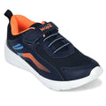 Leap7X Navy Blue Sports Non Lacing Walking Shoes For Kids Travel 2V By Liberty
