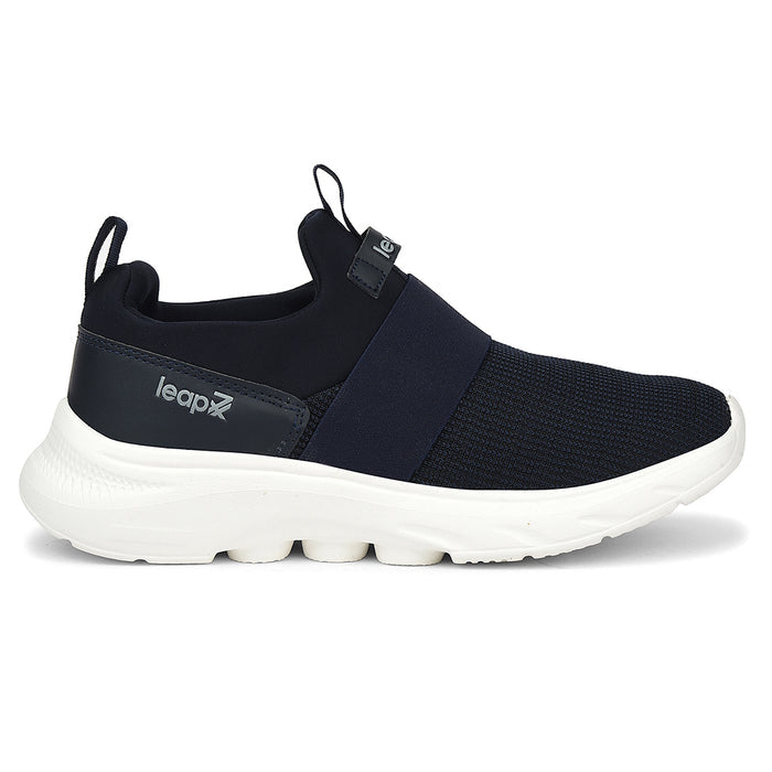 Leap7X Navy Blue Sports Non Lacing Walking Shoes For Men Sentino By Liberty