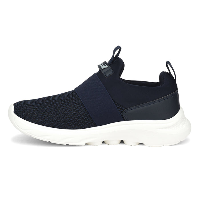 Leap7X Navy Blue Sports Non Lacing Walking Shoes For Men Sentino By Liberty