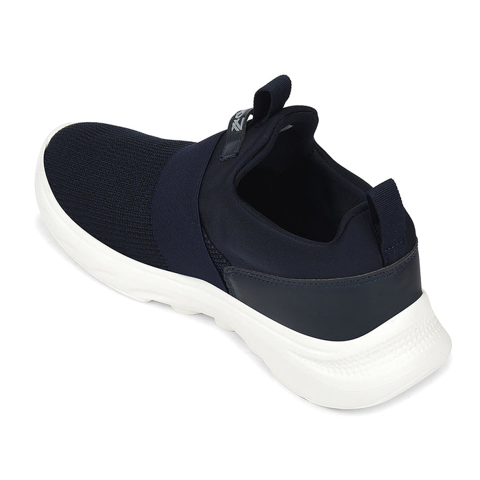 Leap7X Navy Blue Sports Non Lacing Walking Shoes For Men Sentino By Liberty