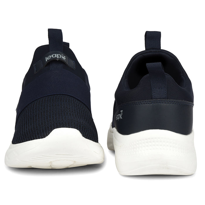 Leap7X Navy Blue Sports Non Lacing Walking Shoes For Men Sentino By Liberty
