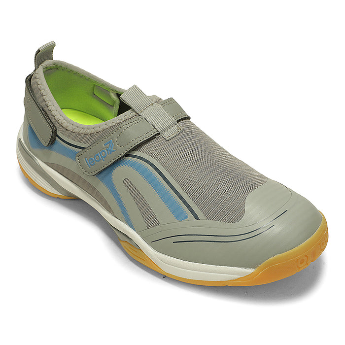 Leap7X Newrace 1E Light Grey Sports Non Lacing Walking Shoes For Men By Liberty
