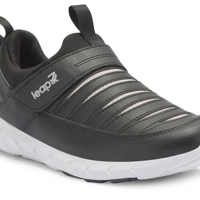 Leap7x Non Lacing Black Casual Slip-on Shoes For Women LEWIS-2 By Liberty