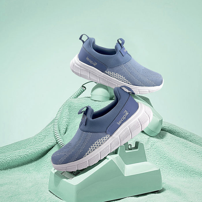 Leap7x Non Lacing Blue Casual Slip-on Shoes For Women BOSTER-L2E By Liberty