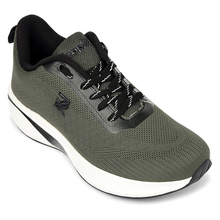 Leap7X Olive Green Sports Lacing Running Shoes For Men Ghd 1 By Liberty