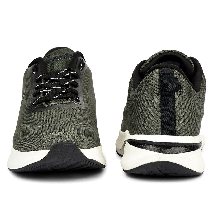 Leap7X Olive Green Sports Lacing Running Shoes For Men Ghd 1 By Liberty