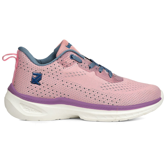Leap7X Peach Sports Lacing Running Shoes For Women Ghd 10 By Liberty