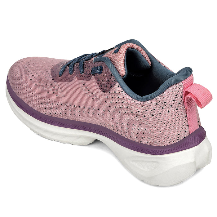 Leap7X Peach Sports Lacing Running Shoes For Women Ghd 10 By Liberty