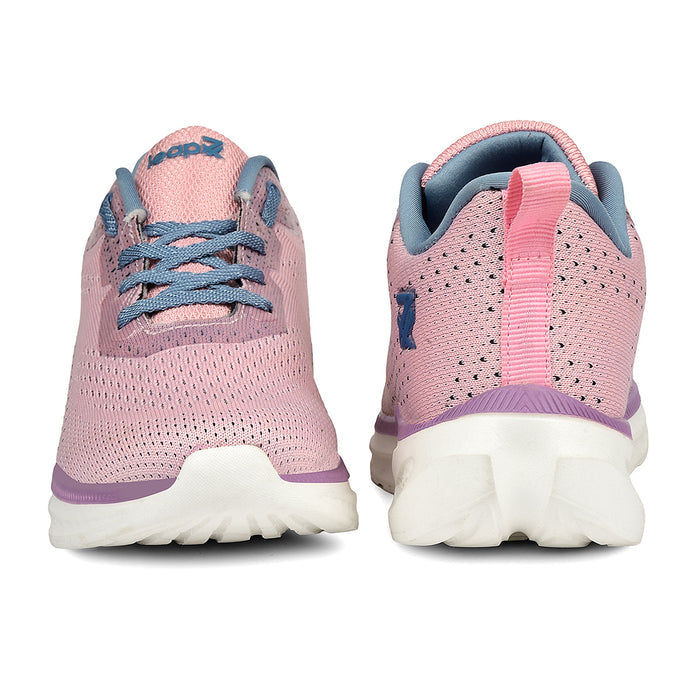 Leap7X Peach Sports Lacing Running Shoes For Women Ghd 10 By Liberty