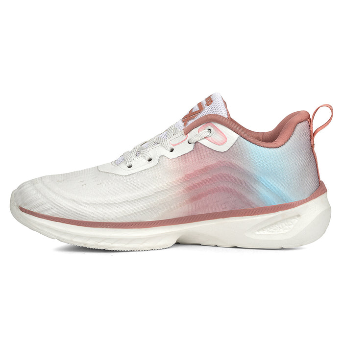 Leap7X Peach Sports Lacing Running Shoes For Women Rwl 58 By Liberty