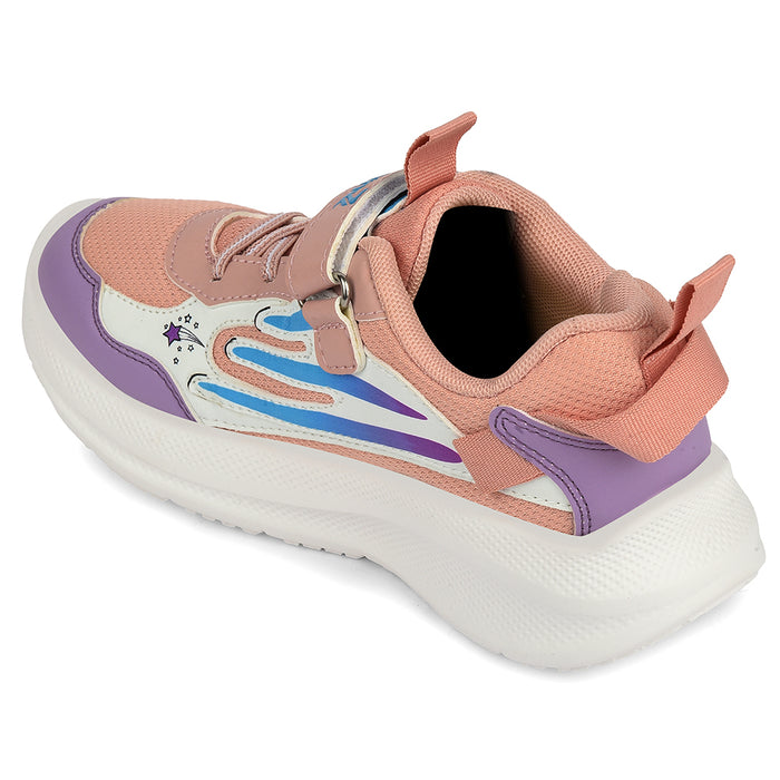 Leap7X Peach Sports Non Lacing Walking Shoes For Kids Ryan 1V By Liberty