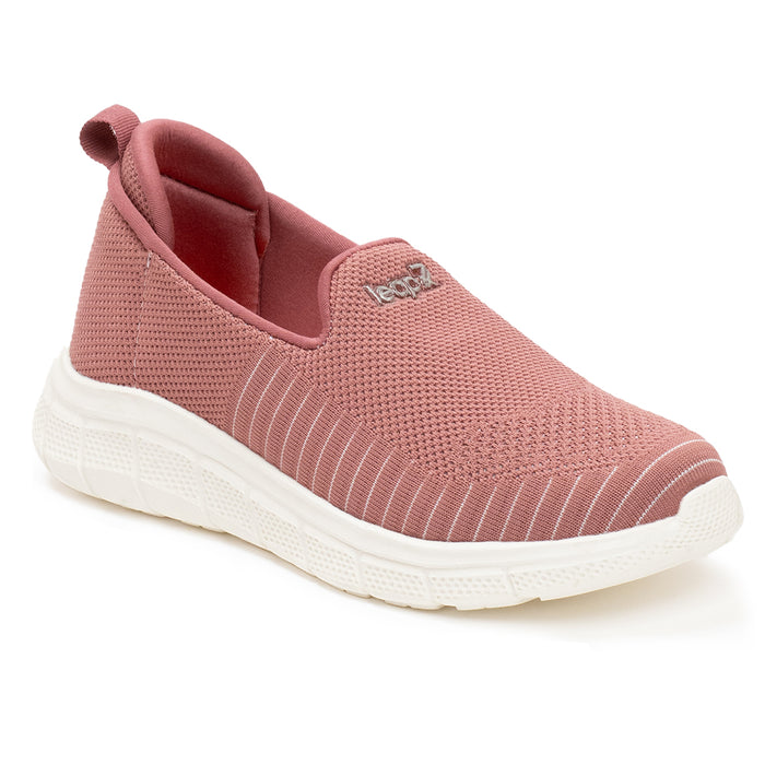 Leap7X Peach Sports Non Lacing Walking Shoes For Women Ghd 8 By Liberty