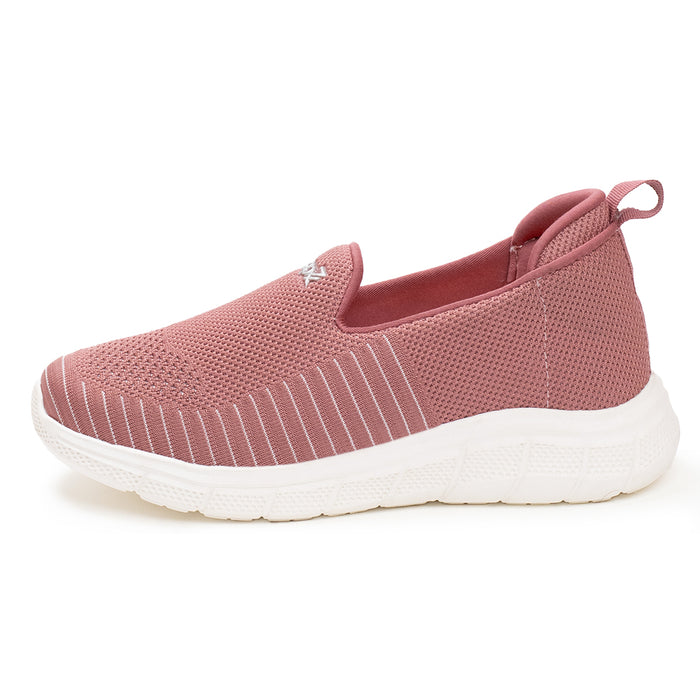 Leap7X Peach Sports Non Lacing Walking Shoes For Women Ghd 8 By Liberty