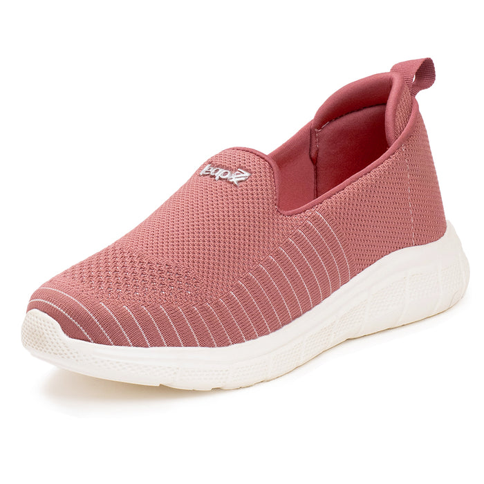 Leap7X Peach Sports Non Lacing Walking Shoes For Women Ghd 8 By Liberty