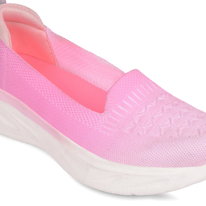 Leap7X Pink Non Lacing Casual Shoes For Women Slipin 24E By Liberty