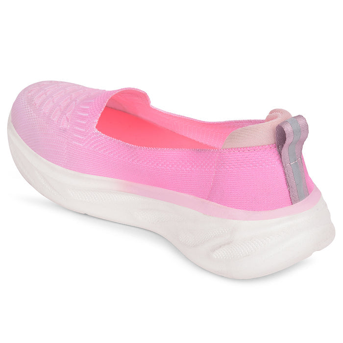 Leap7X Pink Non Lacing Casual Shoes For Women Slipin 24E By Liberty