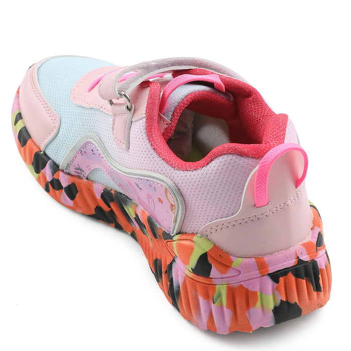 Leap7x Pink Sports Walking Shoes For Kids NITKID-11 By Liberty