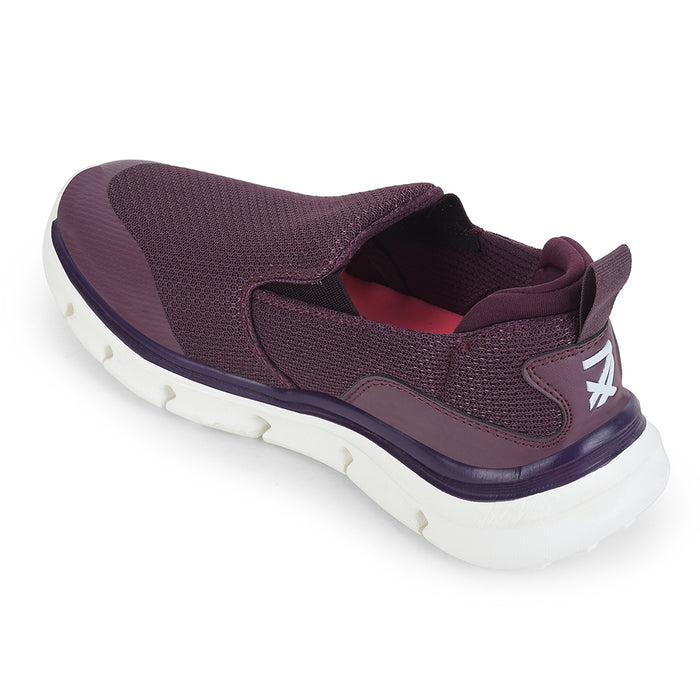 Leap7x Purple Non Lacing Sports Walking Shoes For Women BRISBEN10E By Liberty