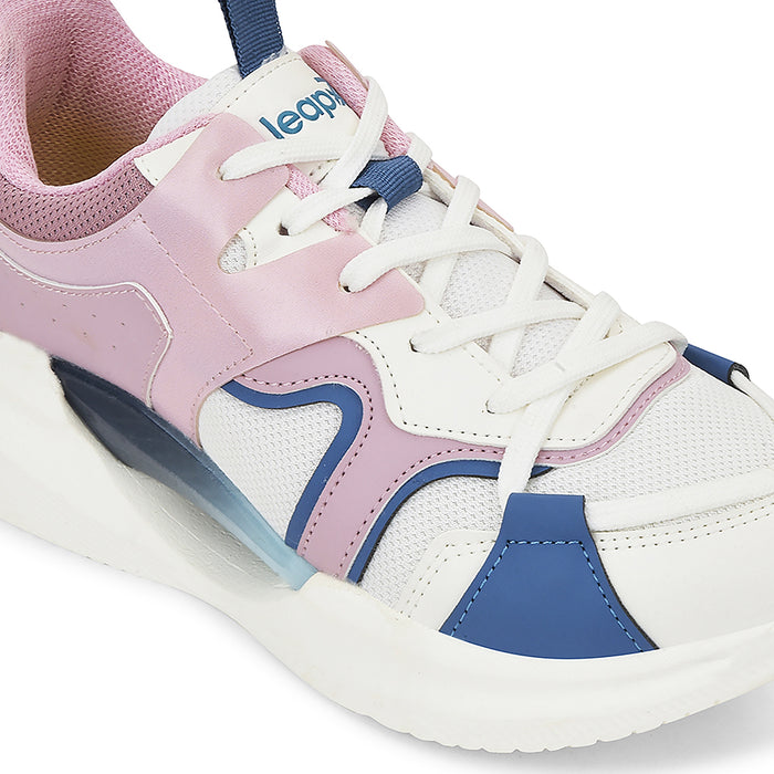 Leap7x Purple Sports Lacing Running Shoes For Kids GAMEON-2EL By Liberty