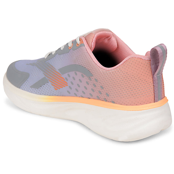 Leap7x Purple Sports Lacing Running Shoes For Women MITALI-1 By Liberty