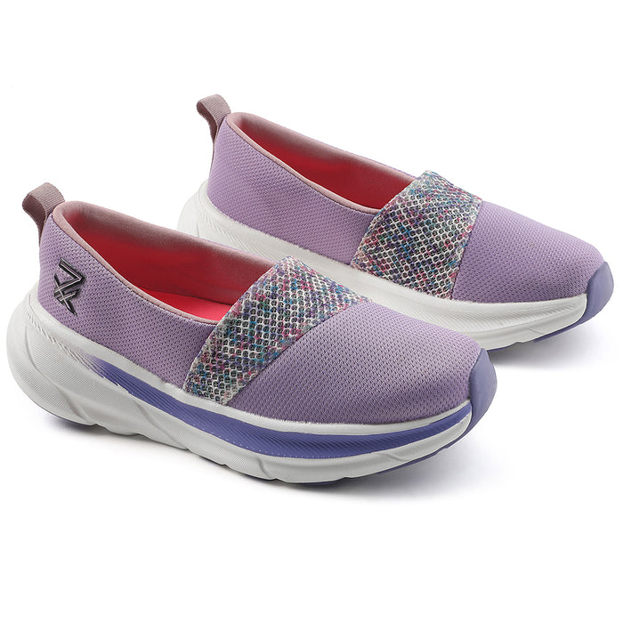 Leap7x Purple Sports Non Lacing Walking Shoes For Women CANBERRA1E