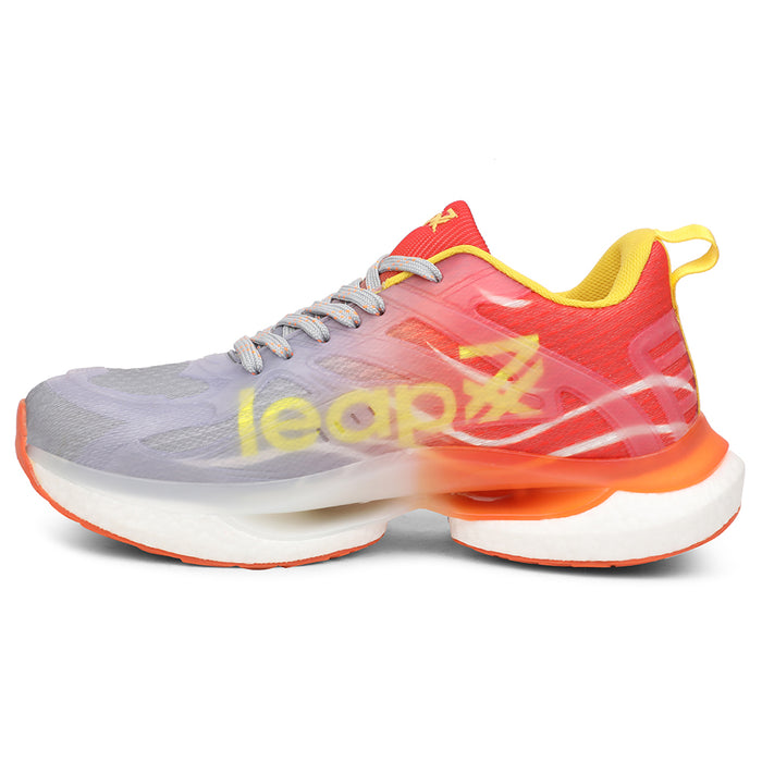 Leap7x Red Sports Lacing Running Shoes For Men RWM-01 By Liberty