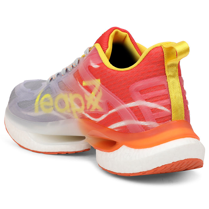 Leap7x Red Sports Lacing Running Shoes For Men RWM-01 By Liberty