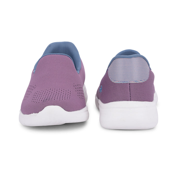Leap7X RIYA-1 Purple Sports Non Lacing Walking Shoes for Women by Liberty