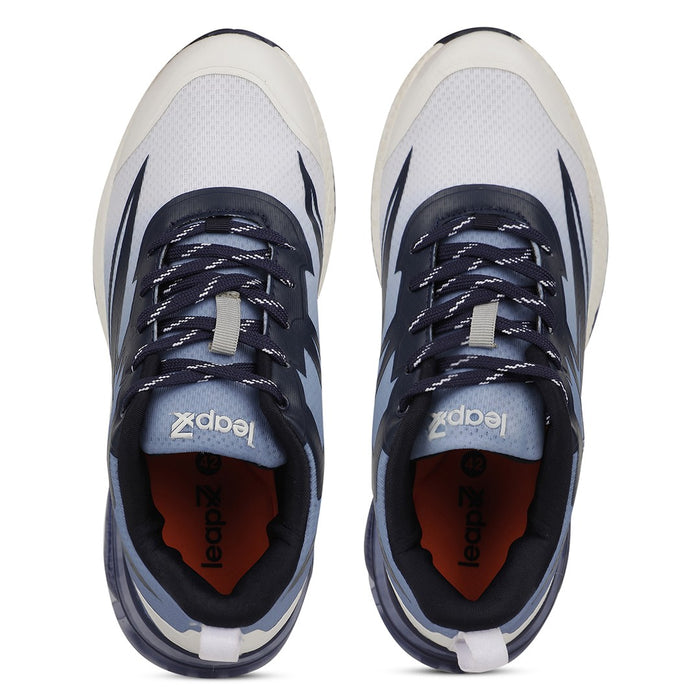 Leap7X RW-22 Blue Sports Lacing Running Shoes for Men by Liberty