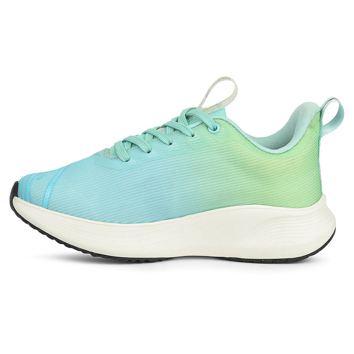 Leap7X Sea Green Sports Lacing Running Shoes For Women Libya 1 By Liberty