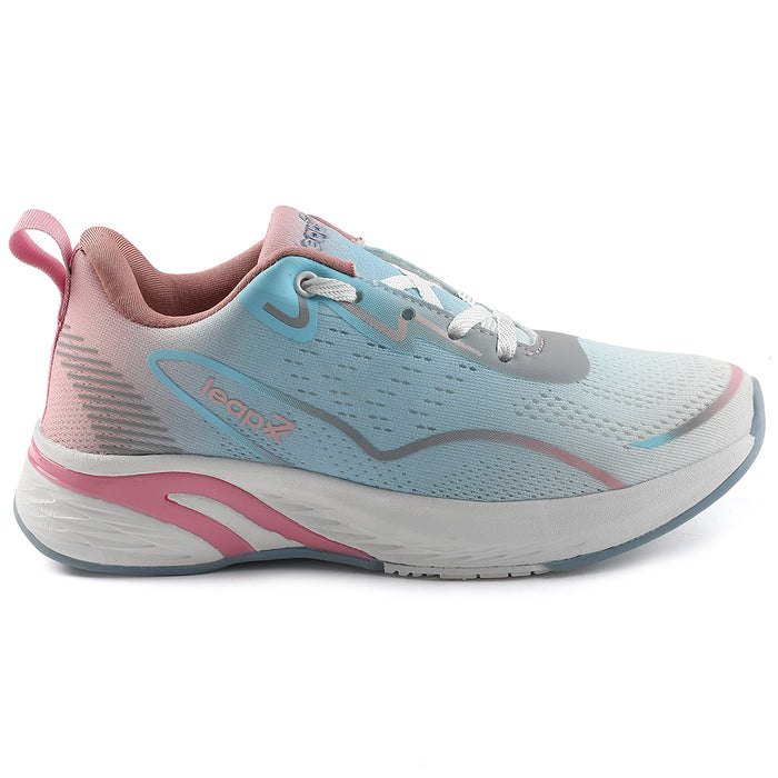 Leap7x Sky Blue Sports Lacing Walking Shoes For Women GHD-W10E