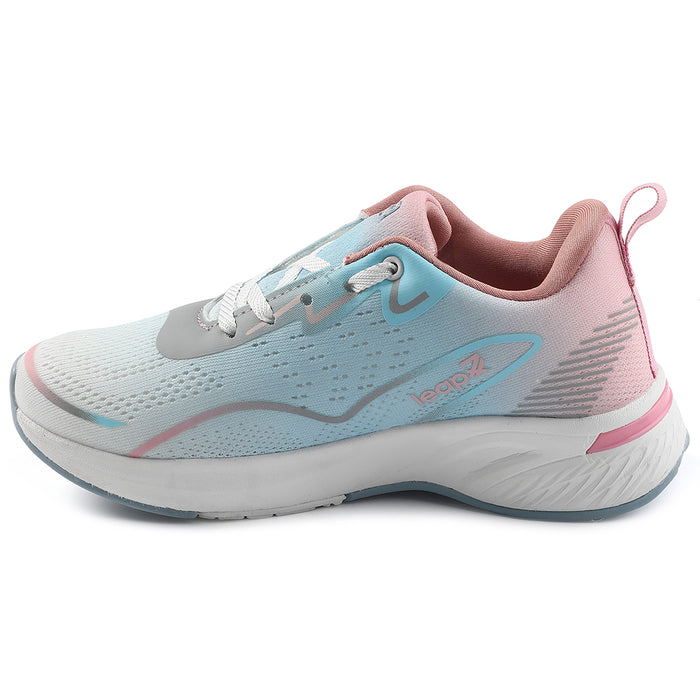 Leap7x Sky Blue Sports Lacing Walking Shoes For Women GHD-W10E