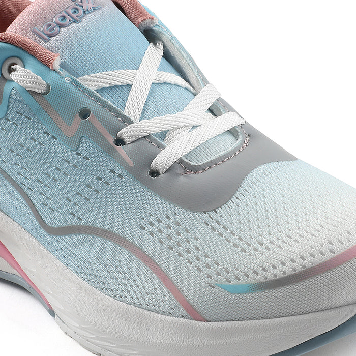 Leap7x Sky Blue Sports Lacing Walking Shoes For Women GHD-W10E