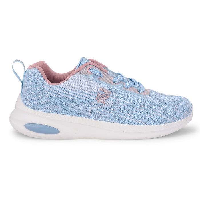 Leap7x Sky Blue Sports Lacing Walking Shoes For Women WEST-1 By Liberty