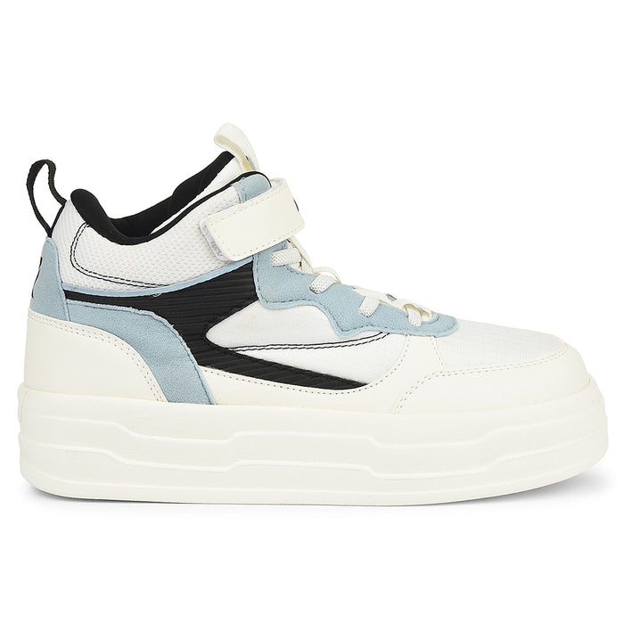 Leap7X Sky Blue Sporty Casual Lacing Sneakers For Women Stylo 10 By Liberty