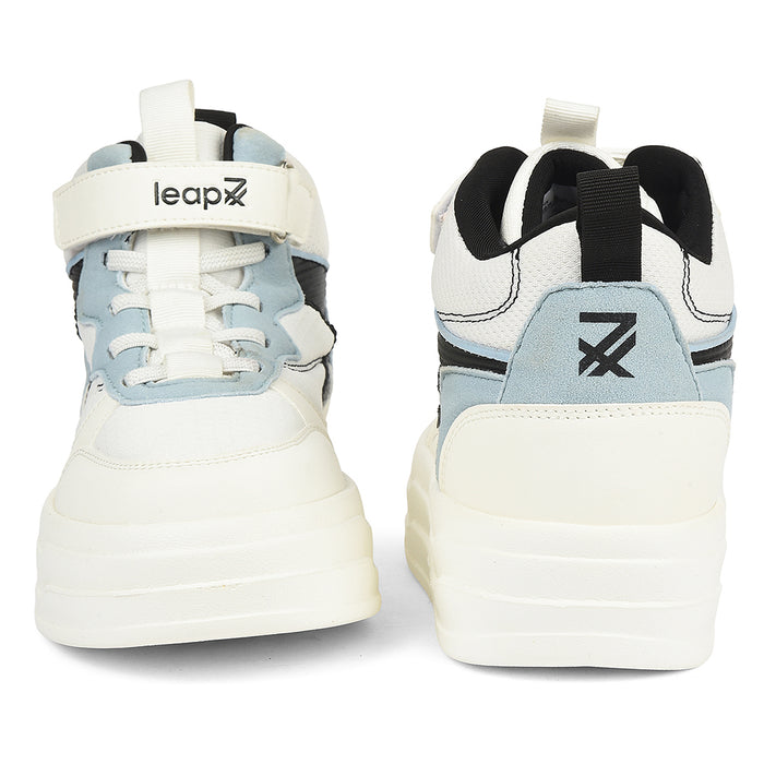 Leap7X Sky Blue Sporty Casual Lacing Sneakers For Women Stylo 10 By Liberty
