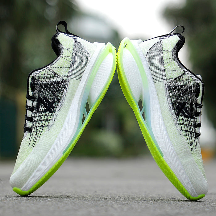 Leap7x Sports White Lacing Running Shoes For Men MOSCOW-1 By Liberty