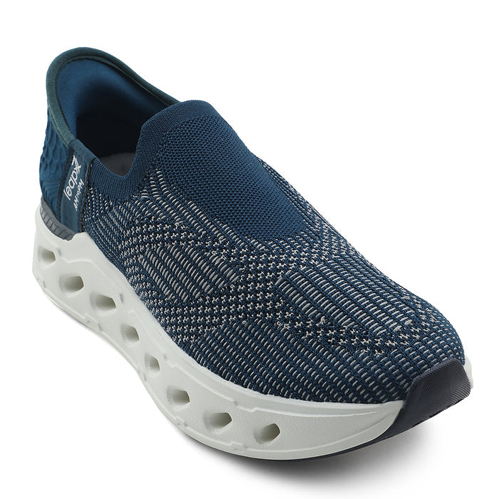 Leap7x Teal Blue Sports Walking Shoes For Men AIRFLOW-1 By Liberty