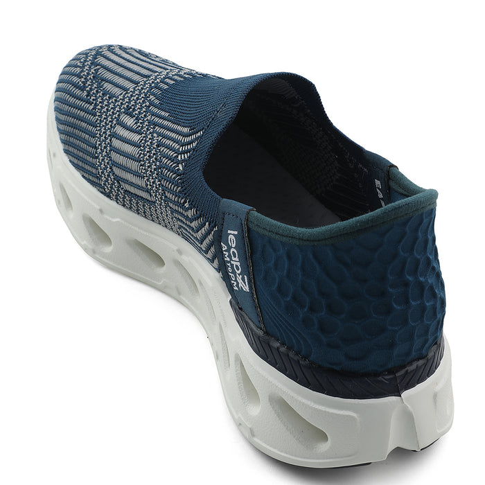 Leap7x Teal Blue Sports Walking Shoes For Men AIRFLOW-1 By Liberty
