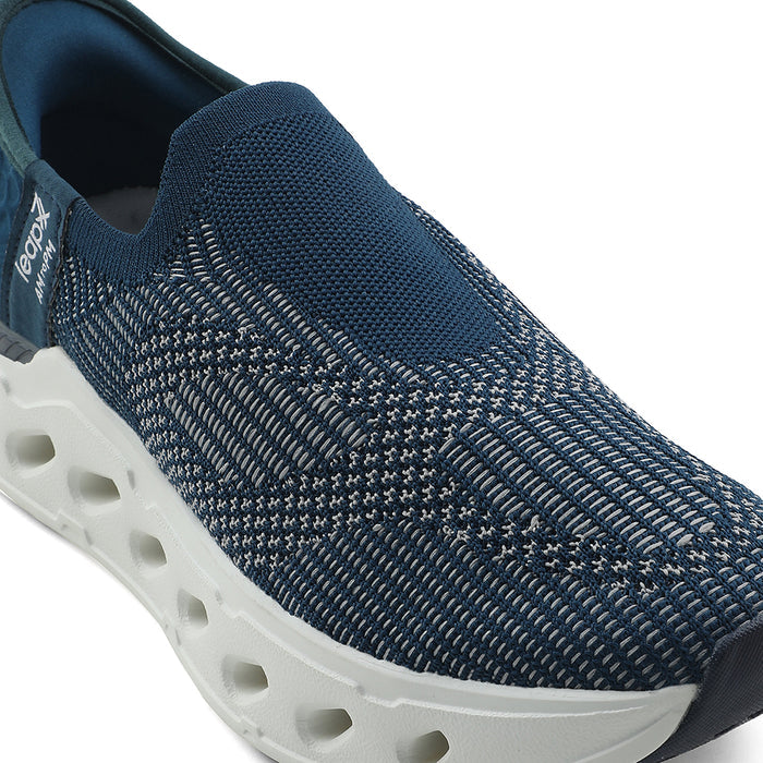 Leap7x Teal Blue Sports Walking Shoes For Men AIRFLOW-1 By Liberty