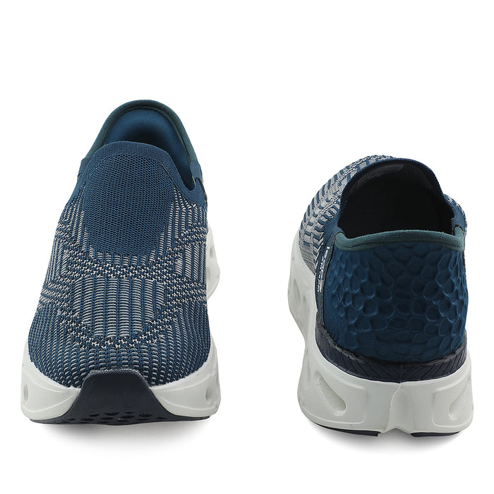 Leap7x Teal Blue Sports Walking Shoes For Men AIRFLOW-1 By Liberty