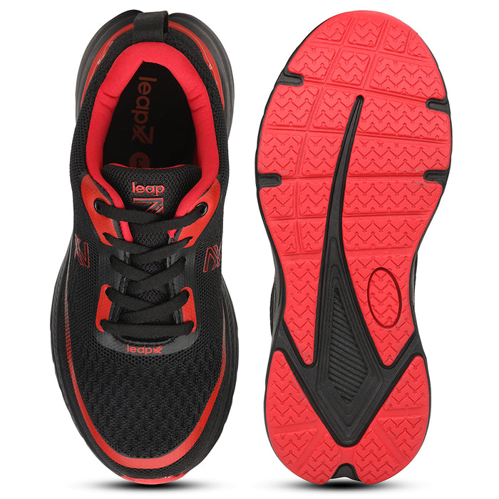 Leap7X TRIPPER Red Sports Lacing Running Shoes for Kids by Liberty