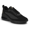 Leap7X Virat Men Black Sports Lacing Shoes By Liberty